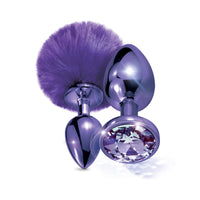 NIXIE Metal Butt Plug Set with Pom & Jewel