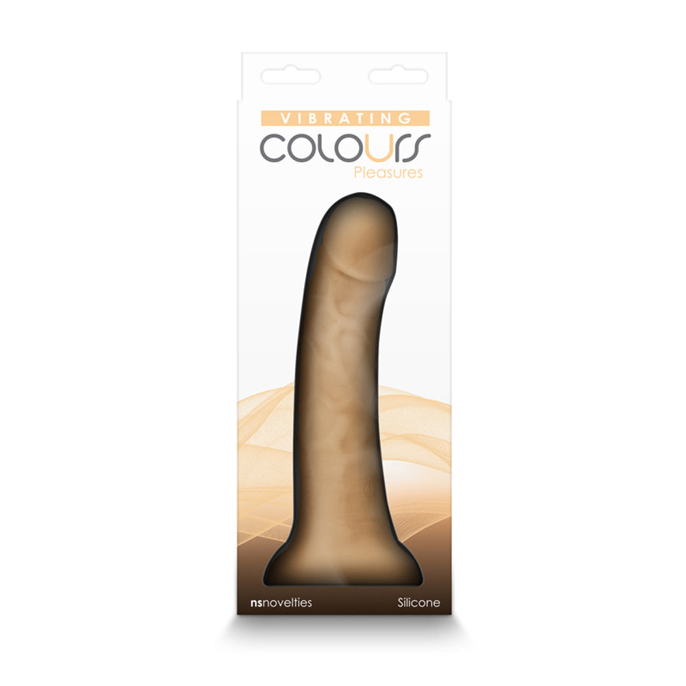 Colours Pleasures 7 in. Vibrating Dildo Beige