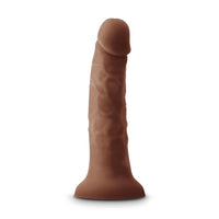 Colours Pleasures 7 in. Vibrating Dildo Brown