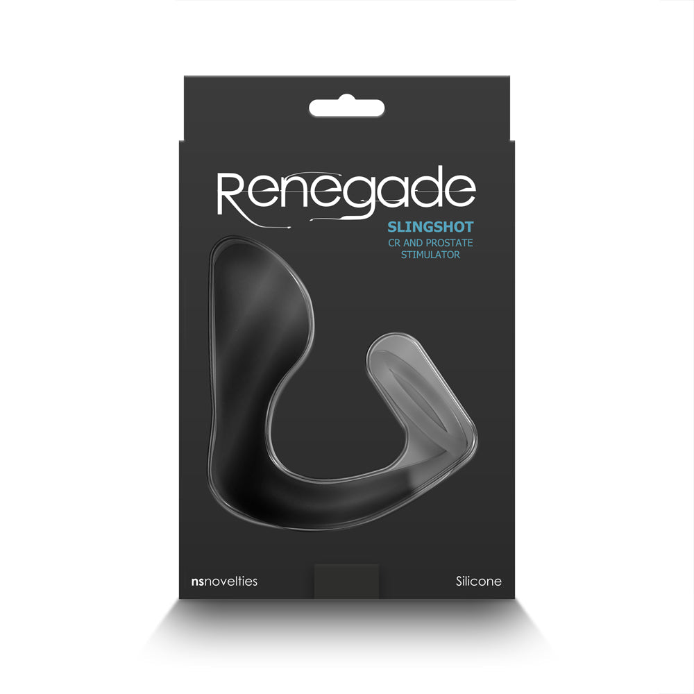 Renegade Slingshot Cock Ring & Prostate Stimulator Black