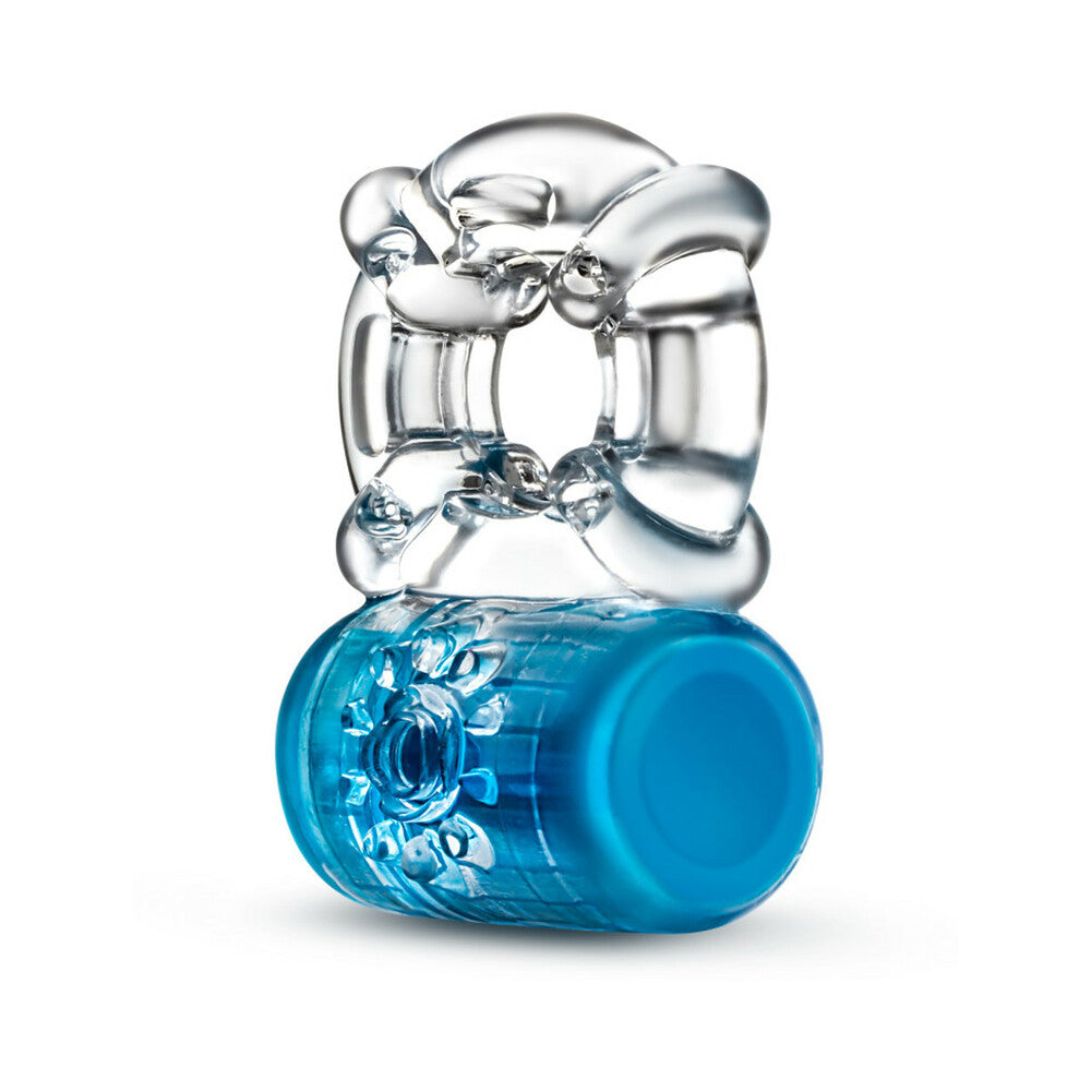 Blush Play with Me Pleaser Rechargeable Vibrating C-Ring Blue