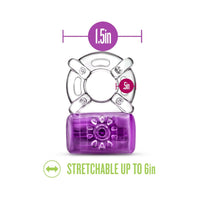 Blush Play with Me Pleaser Rechargeable Vibrating C-Ring Purple
