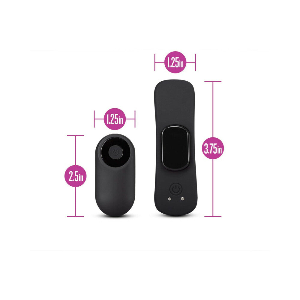 Blush Temptasia Panty Vibe Rechargeable Remote-Controlled Silicone Wearable Vibrator Black