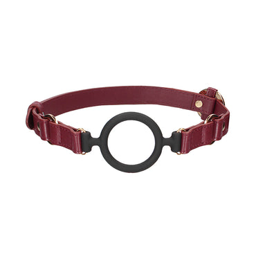 Ouch! Halo Adjustable Silicone Ring Gag Burgundy