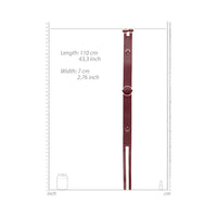 Ouch! Halo Ringed Waist Restraint Belt Burgundy S/M