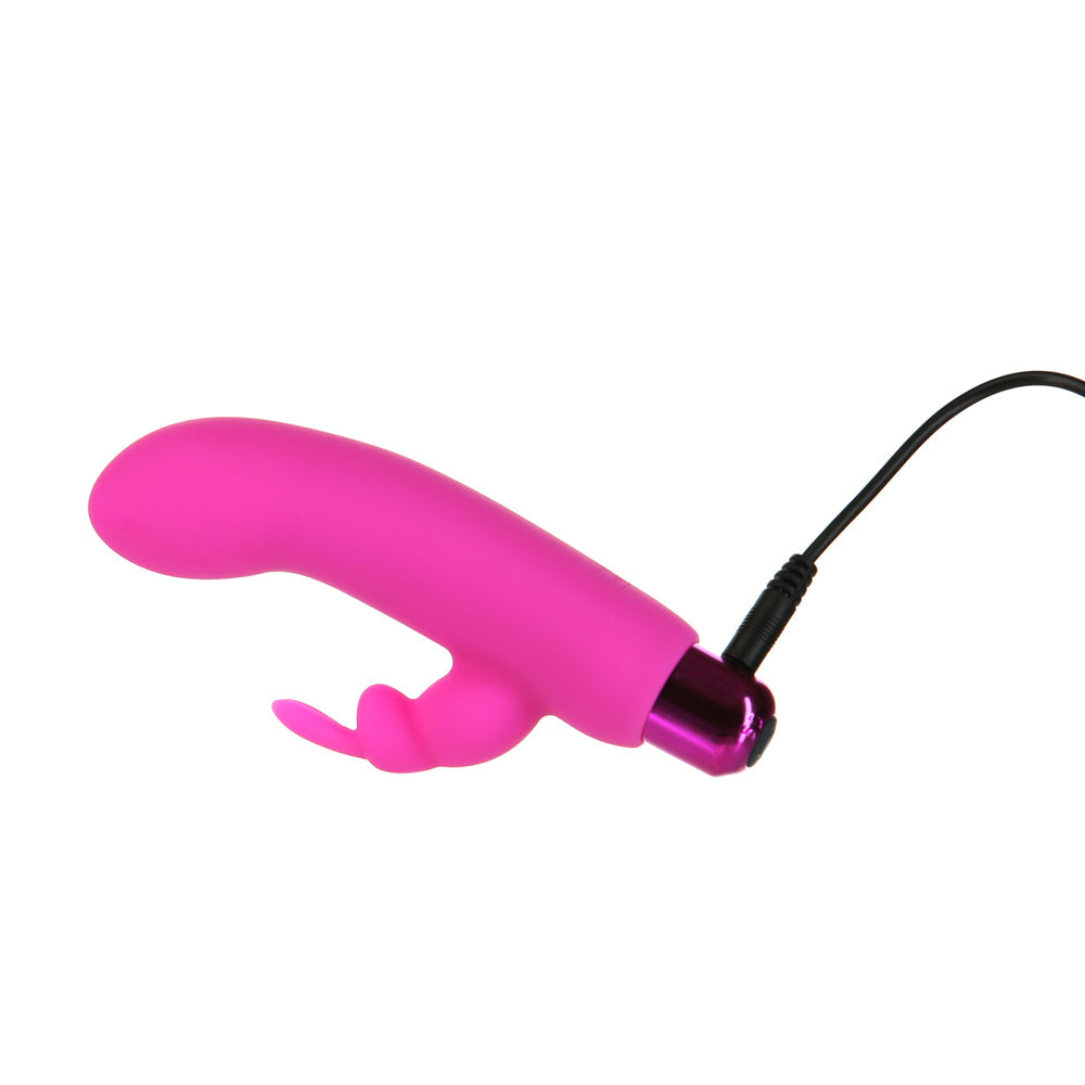 Powerbullet Alice's Bunny Rechargeable Bullet Vibrator with Silicone Rabbit Sleeve Pink