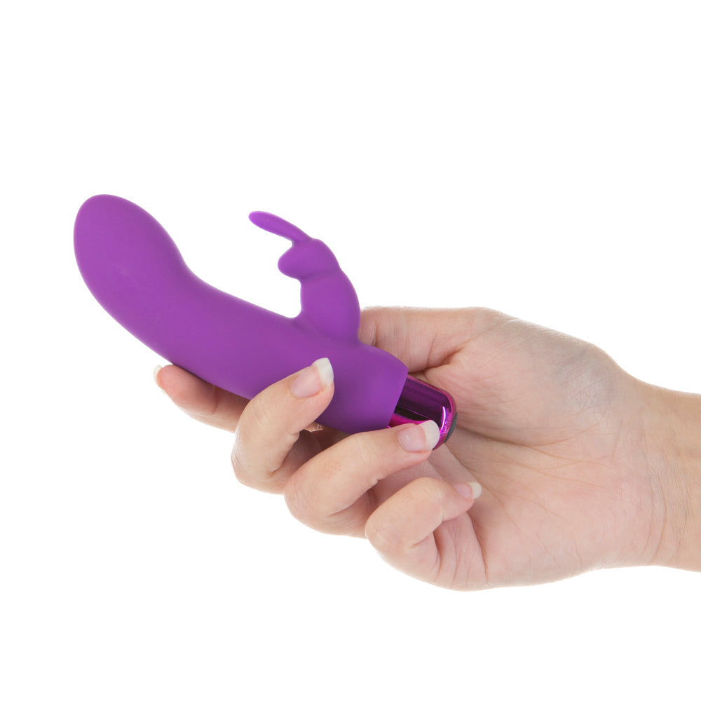 Powerbullet Alice's Bunny Rechargeable Bullet Vibrator with Silicone Rabbit Sleeve Purple