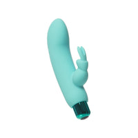 Powerbullet Alice's Bunny Rechargeable Bullet Vibrator with Silicone Rabbit Sleeve Teal