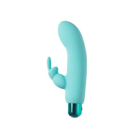 Powerbullet Alice's Bunny Rechargeable Bullet Vibrator with Silicone Rabbit Sleeve Teal