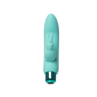 Powerbullet Alice's Bunny Rechargeable Bullet Vibrator with Silicone Rabbit Sleeve Teal