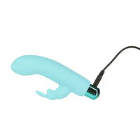 Powerbullet Alice's Bunny Rechargeable Bullet Vibrator with Silicone Rabbit Sleeve Teal