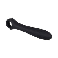 Gender X Powerhouse Rechargeable Textured Silicone Vibrator With Ring Handle Black