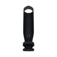 Gender X Rocketeer Rechargeable Triple-Ring Vibrating Silicone Penis Sheath Black