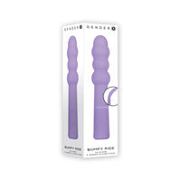 Gender X Bumpy Ride Rechargeable Flexible Silicone Beaded Vibrator Purple