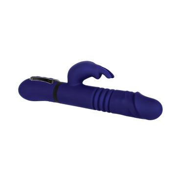 Gender X All In One Rechargeable Thrusting Rotating Silicone Rabbit Vibrator Purple