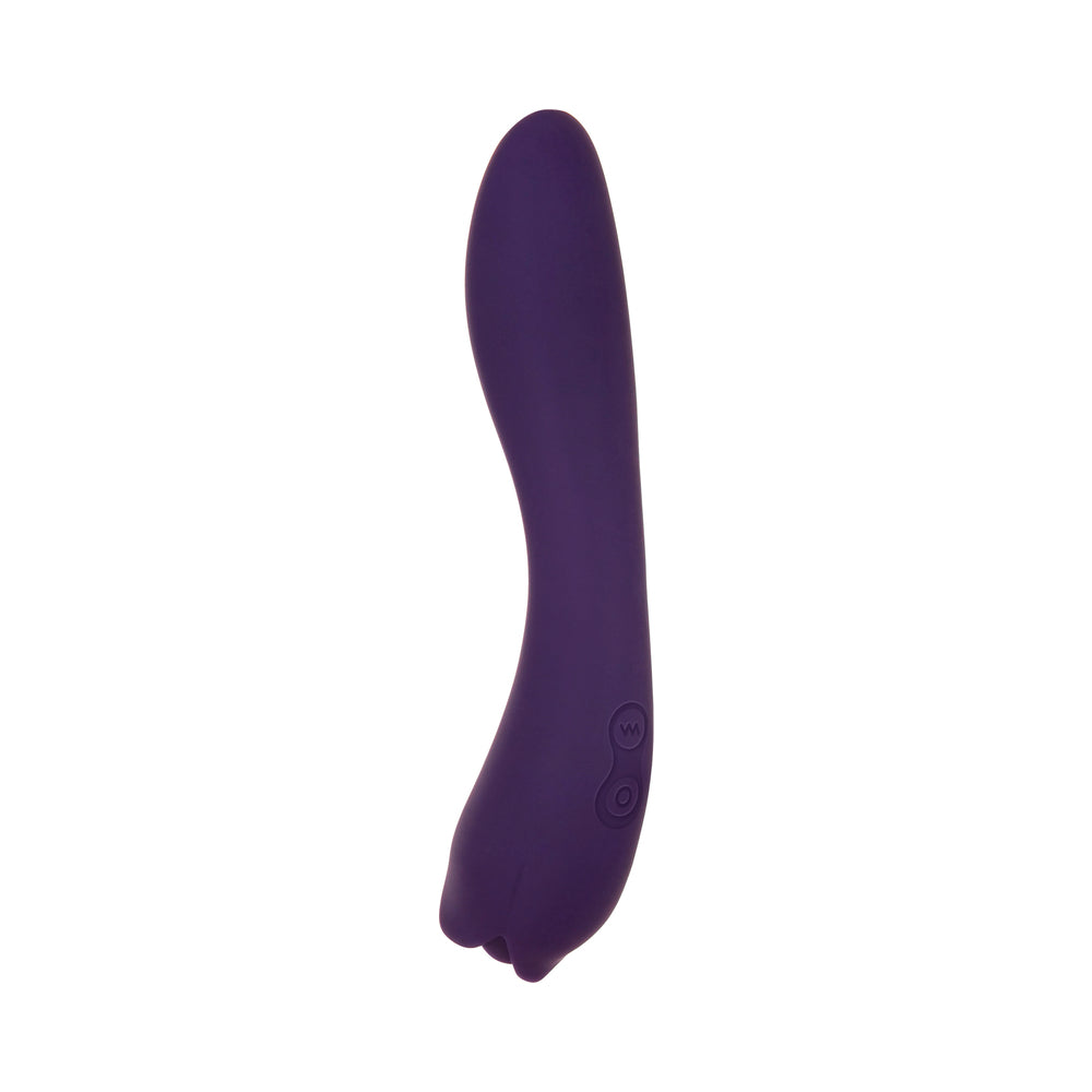 Evolved Thorny Rose Rechargeable Silicone Dual-Ended Vibrator Purple