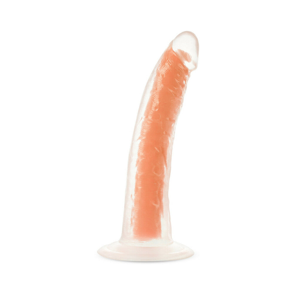 Blush Neo Elite Glow in the Dark Lavo 7 in. Silicone Dual Density Dildo with Suction Cup Neon Orange