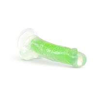 Neo Elite Glow in the Dark Viper 7 in. Dual-Density Dildo Neon Green