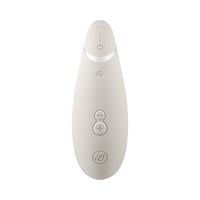 Womanizer Premium 2 Rechargeable Silicone Luxurious Pleasure Air Clitoral Stimulator Warm Gray