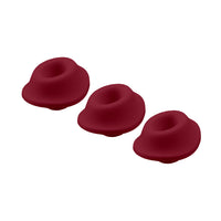 Womanizer 3-Pack Type A Replacement Stimulation Heads (For Premium, Classic, Liberty & Starlet 2) Bordeaux S
