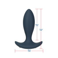 Lux Active Throb 4.5 in. Anal Pulsating Silicone Massager Black