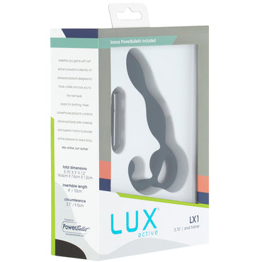 Lux Active LX1 5.75 in. Anal Trainer Silicone With Power Bullet Dark Blue