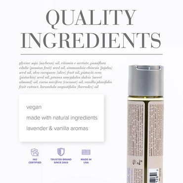 JO Naturals Lavender & Tahitian Vanilla Massage Oil 4 oz.