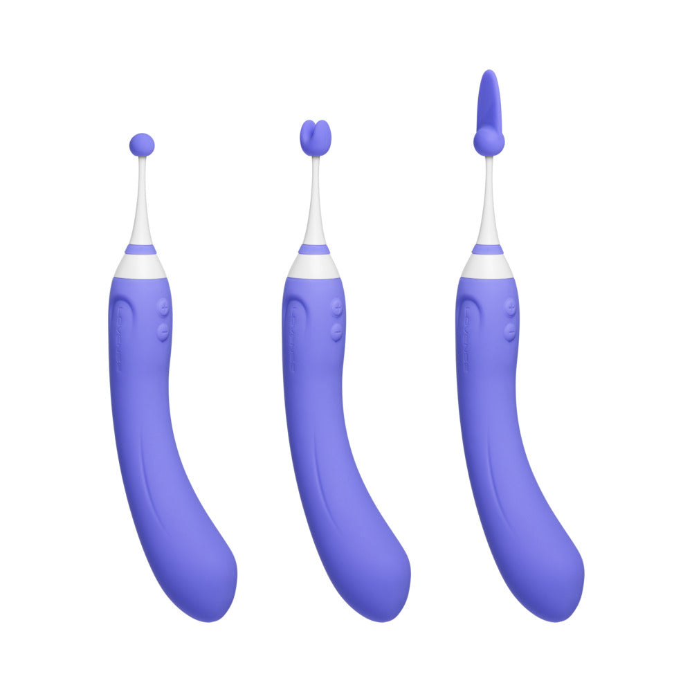 Lovense Hyphy Bluetooth Remote-Controlled Dual-End Vibrator Clitoral and G-Spot Stimulator