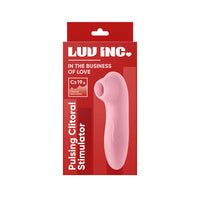 Luv Inc Cs19 Pulsing Clitoral Stimulator Rechargeable Silicone Light Pink