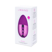 Le Wand Chrome Point Rechargeable Silicone Mini Vibrator Dark Cherry