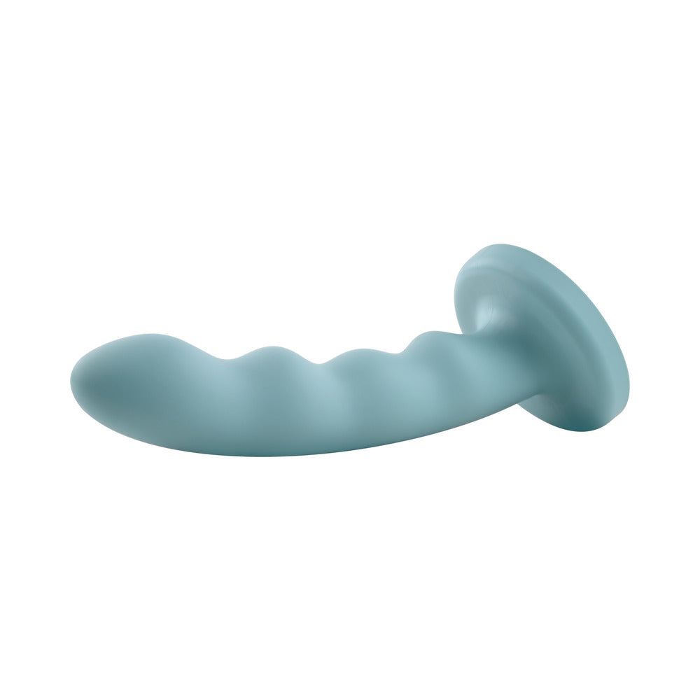 Sportsheets Merge Collection Sage 8 in. Silicone G-Spot Dildo with Suction Cup Green