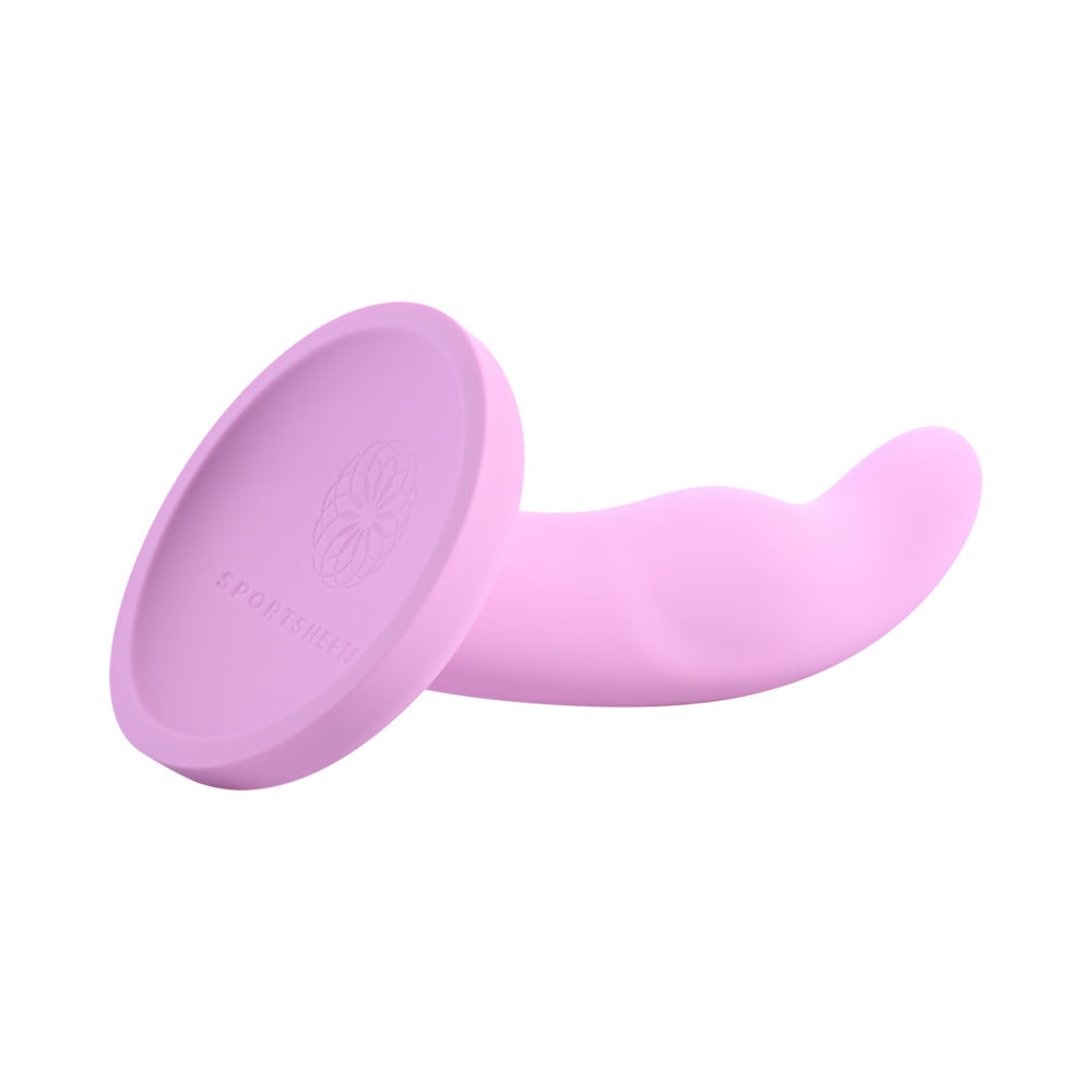 Sportsheets Merge Collection Lazre 6 in. Silicone G-Spot Dildo with Suction Cup Pink