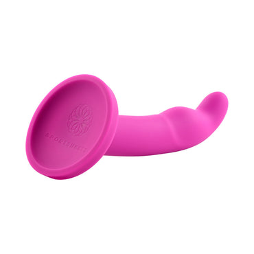 Sportsheets Merge Collection Tana 8 in. Silicone G-Spot Dildo with Suction Cup Pink