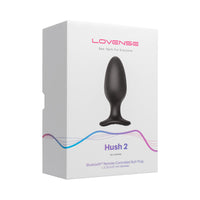 Lovense Hush 2 Bluetooth Remote-Controlled Vibrating Butt Plug L 2.25 in.