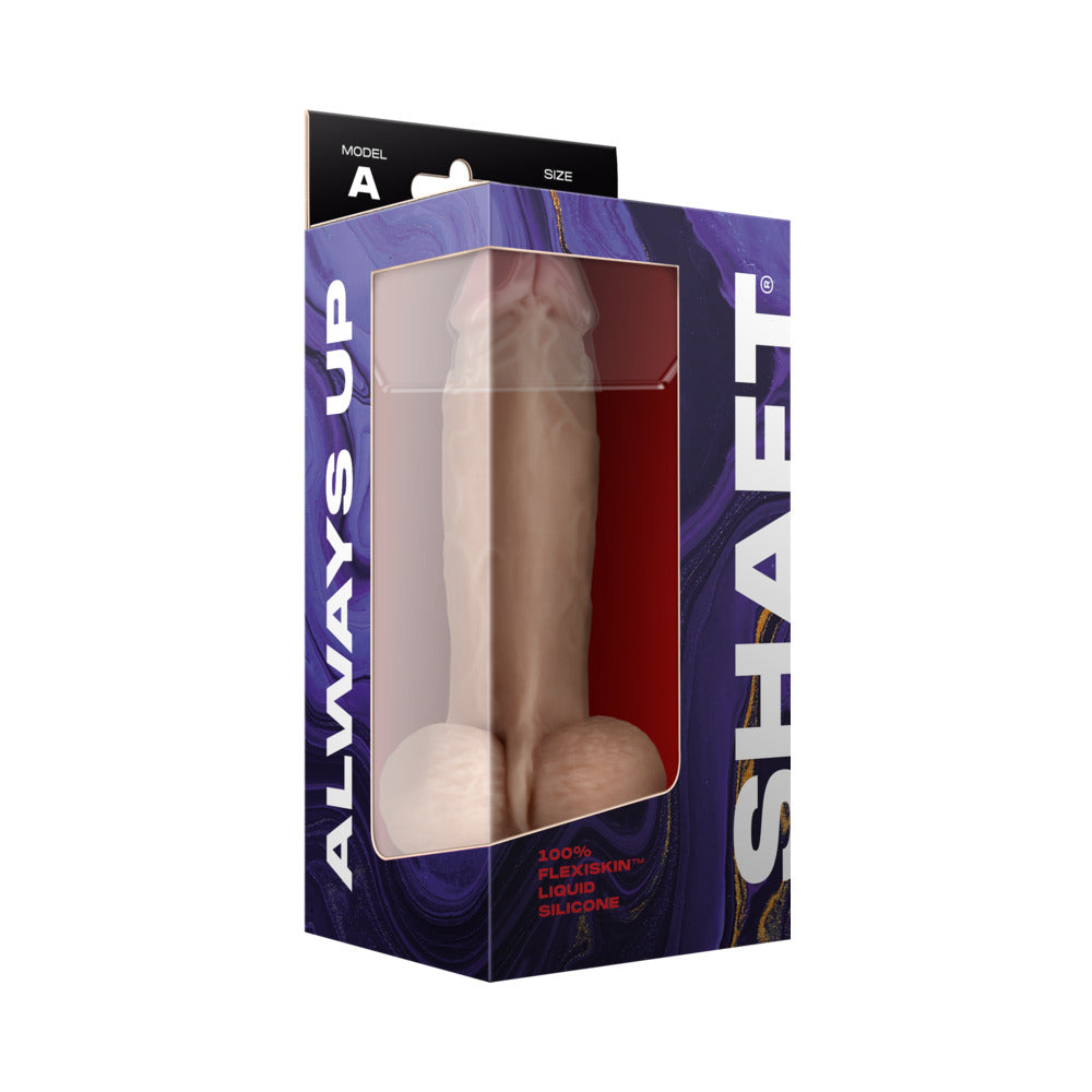 Shaft Model A 8.5 in. Dual Density Silicone Dildo with Balls & Suction Cup Pine