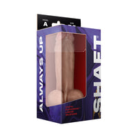 Shaft Model A 7.5 in. Dual Density Silicone Dildo with Balls & Suction Cup Pine