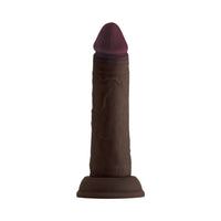 Shaft Model J 6.5 in. Dual Density Silicone Dildo with Suction Cup Mahogany