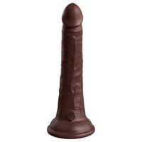 Pipedream King Cock Elite 7 in. Dual Density Silicone Cock Realistic Dildo With Suction Cup Brown