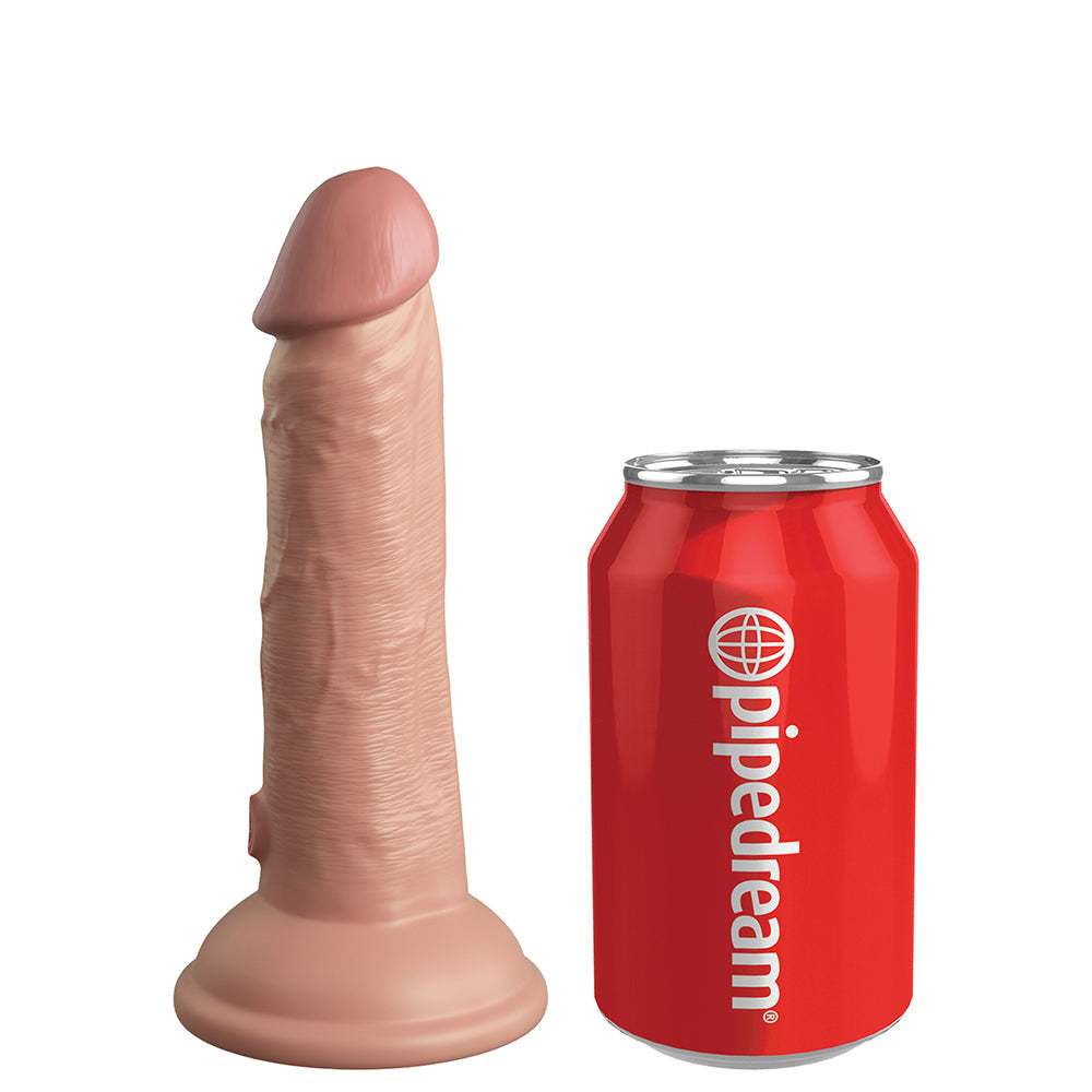 Pipedream King Cock Elite Beginner's Silicone Body Dock Kit With 6 in. Realistic Suction Cup Dildo Beige/Black