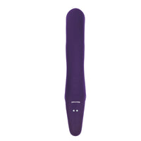 Evolved 2 Become 1 Rechargeable Remote-Controlled Silicone Strapless Strap-On With Suction Purple