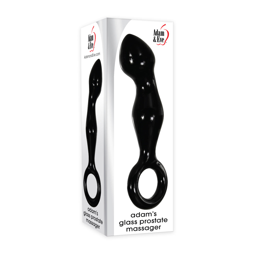 Adam & Eve Adam's Glass Prostate Massager Black