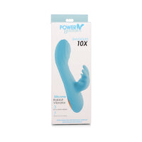 Curve Toys Power Bunny Snuggles Rechargeable Silicone Rabbit Vibrator Teal