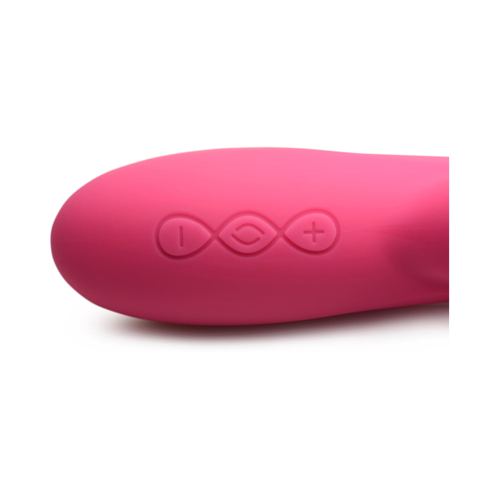 Curve Toys Power Bunny Huggers Rechargeable Silicone Rabbit Vibrator Red