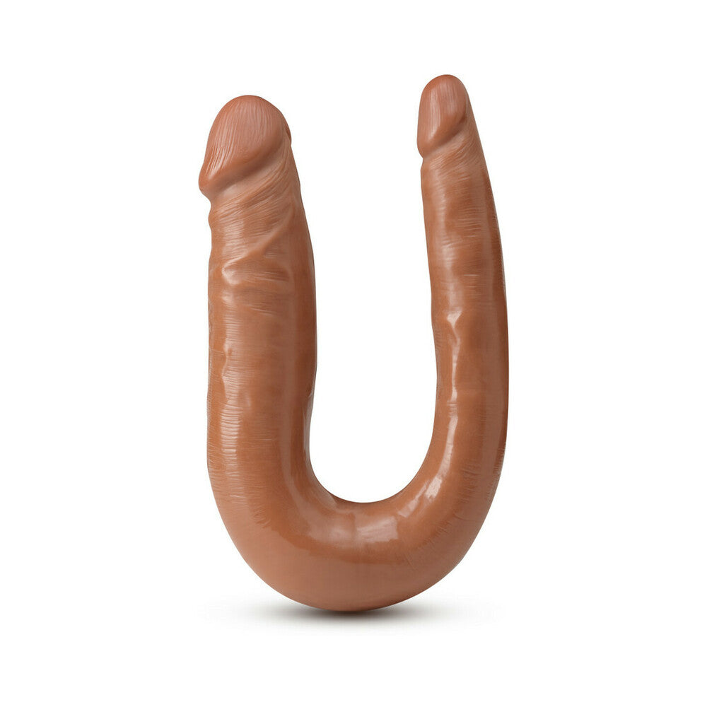 Blush Dr. Skin Mini Double Dong Realistic 12 in. Dual-Ended Dildo Tan