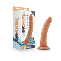 Blush Dr. Skin Glide Realistic 7.5 in. Self-Lubricating Dildo with Suction Cup Tan