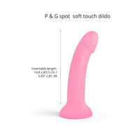 Love to Love Dildolls Glitzy 7 in. Silicone Dildo Pink Glitter