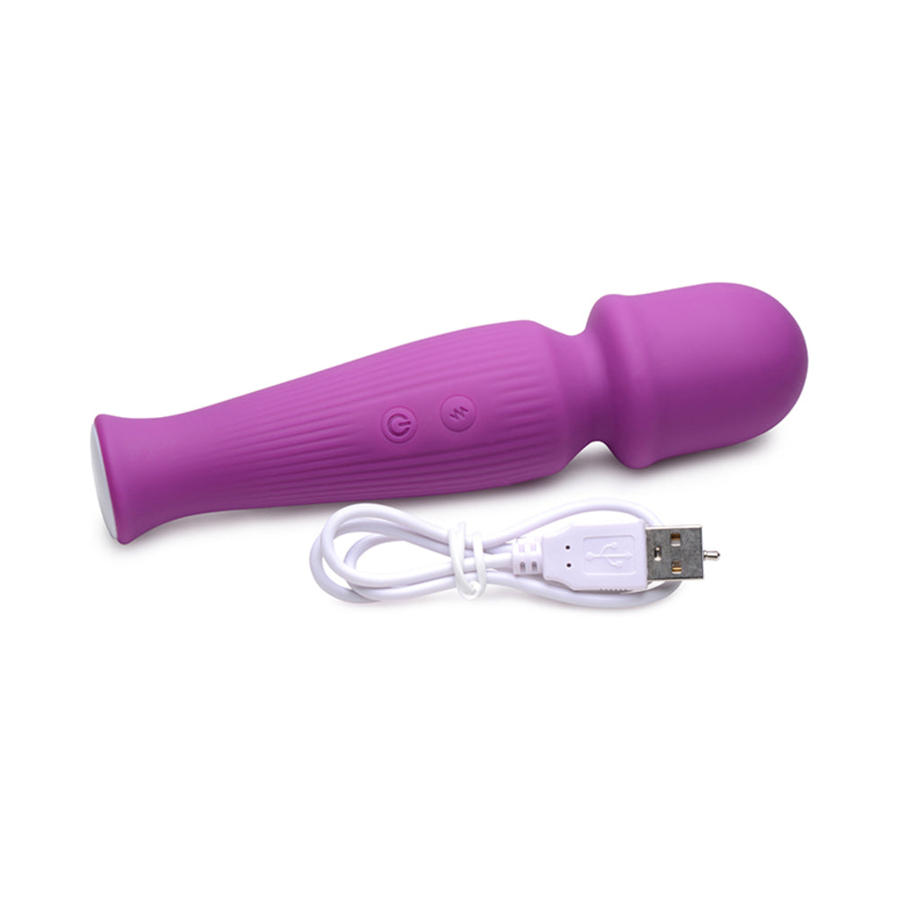 Curve Toys Gossip Rechargeable Silicone Wand Vibrator Violet