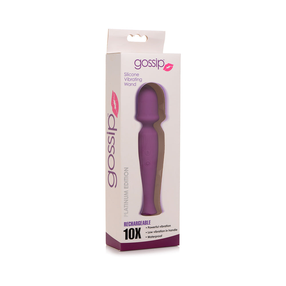 Curve Toys Gossip Rechargeable Silicone Wand Vibrator Violet