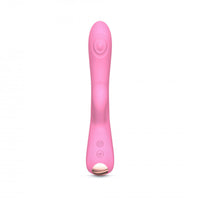 Love to Love Bunny & Clyde Rechargeable Tapping Rabbit Silicone Vibrator Pink Passion