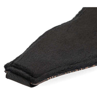 Blindfold Brown PU Floral Print With Faux Fur Lining